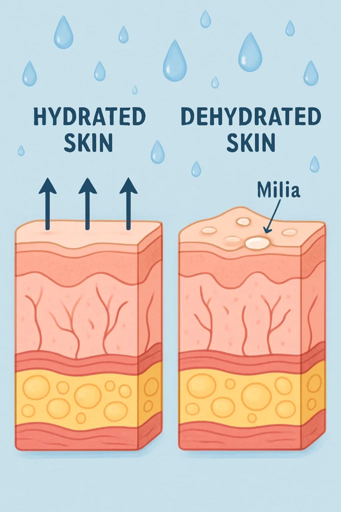 The importance of hydration and milia production Lutterworth