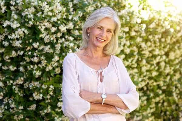 Older woman happy with urinary incontinence treatment Lutterworth