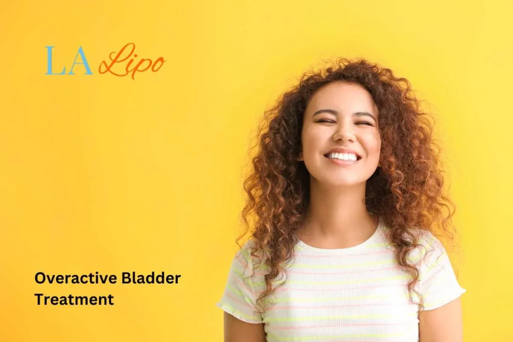woman smiling about overactive bladder treatment Lutterworth solutions